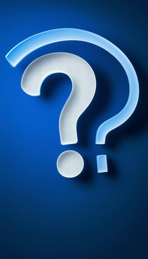 questions asked with dark blue background questions asked with dark blue background